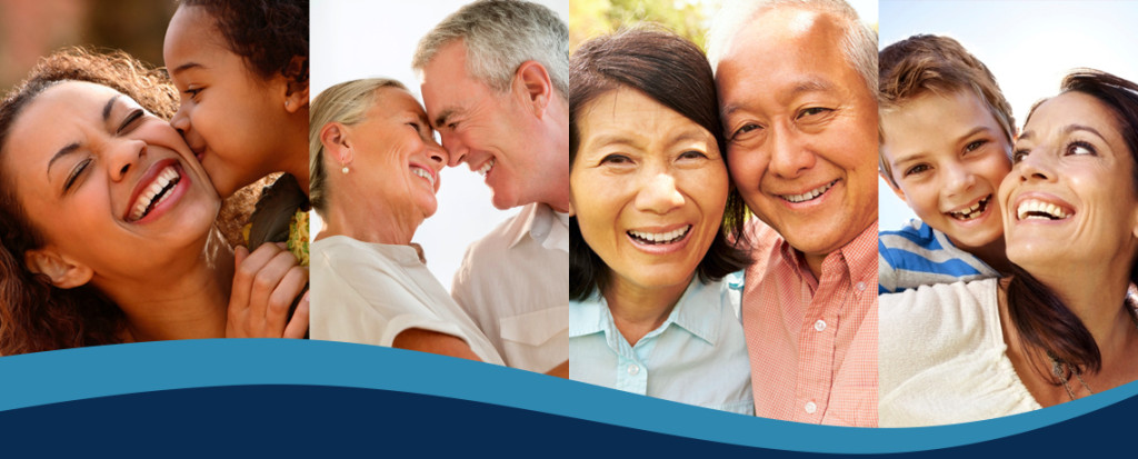 Families smiling after visiting their west Seattle dentist.